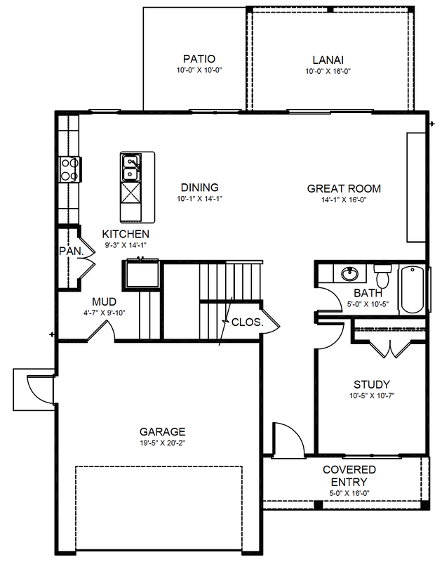 Grayson's first story floor plan